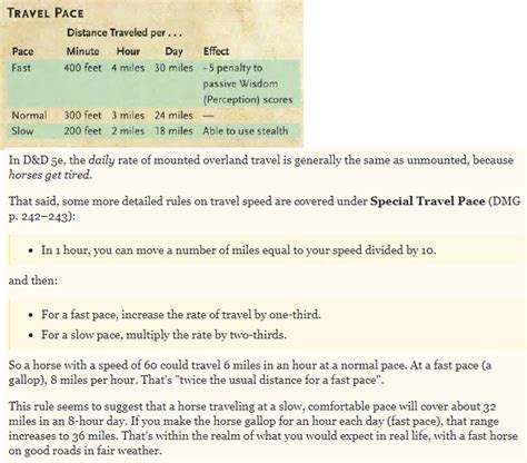 traveling distance 5e.